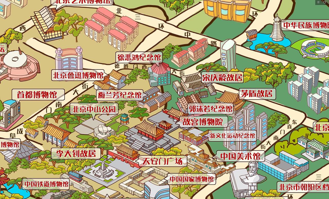 惠山手绘地图景区的文化印记